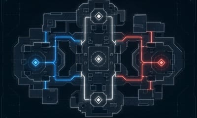 Slotime FPS oyun haritası üstten görünüm