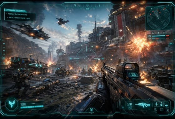 Slotime takım tabanlı FPS oyunu oynanış görseli